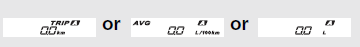  To reset the tripmeter, average fuel mileage and fuel consumption