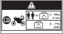 ACCESSORIES AND LOADING WARNING LABEL