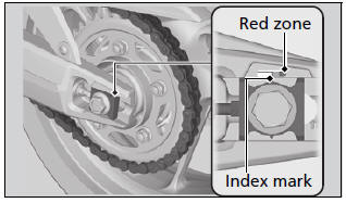 Checking the Drive Chain Wear