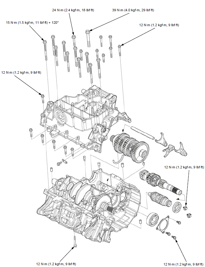 Crankcase/transmission