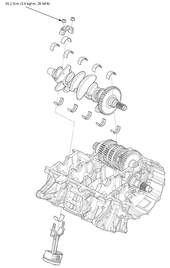 Crankshaft/piston/cylinder