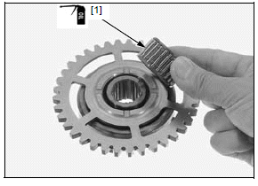 Clutch/gearshift linkage/starter clutch