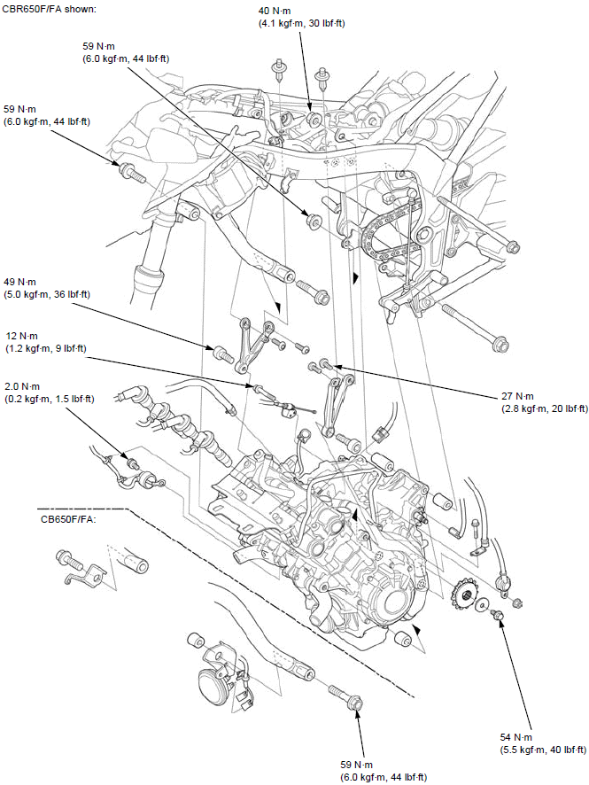Engine removal/installation