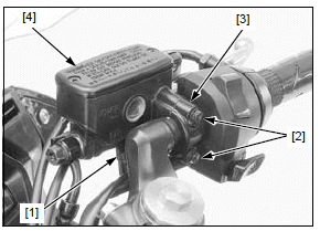 Front wheel/suspension/steering