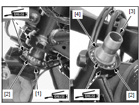 Front wheel/suspension/steering