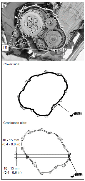 Clutch/gearshift linkage/starter clutch