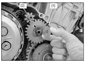 Clutch/gearshift linkage/starter clutch