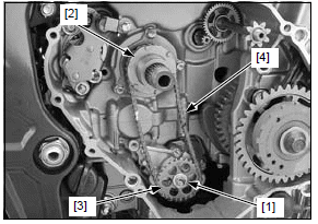 Clutch/gearshift linkage/starter clutch