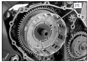 Clutch/gearshift linkage/starter clutch
