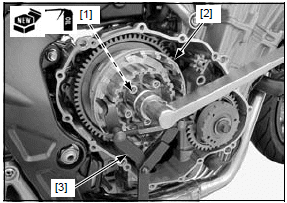 Clutch/gearshift linkage/starter clutch