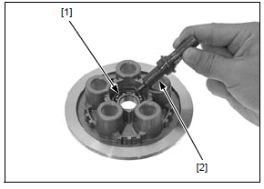 Clutch/gearshift linkage/starter clutch
