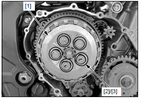 Clutch/gearshift linkage/starter clutch