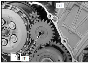 Clutch/gearshift linkage/starter clutch