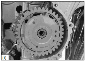Clutch/gearshift linkage/starter clutch