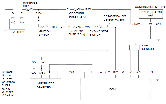 Immobilizer system (HISS)