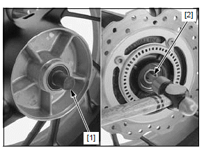 Rear wheel/suspension