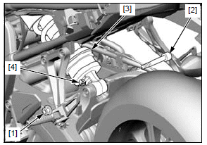 Rear wheel/suspension