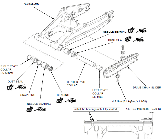 Rear wheel/suspension