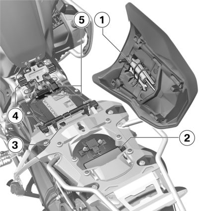 Underneath the seat