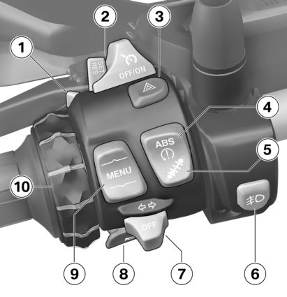 Multifunction switch, left 