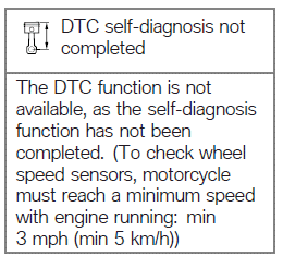 DTC self-diagnosis completed