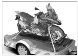 Securing motorcycle for transportation