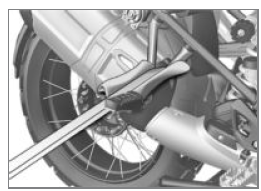 Securing motorcycle for transportation
