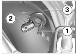 Battery of radio-operated key is completely drained or radio-operated key has been lost