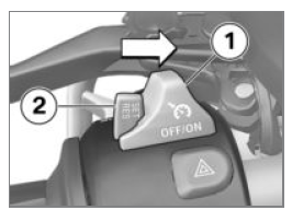 Switch on cruise control