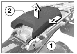 Rider and passenger seats 