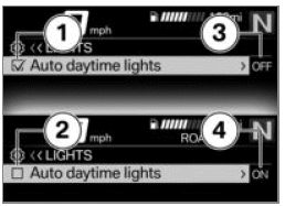 Switching functions on and off