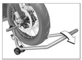 Mount front wheel stand
