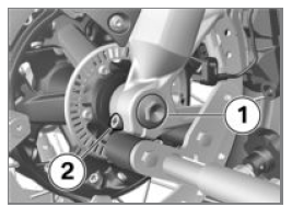 Removing front wheel