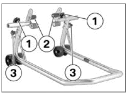 Mount front wheel stand
