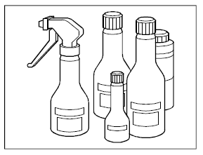 Servicing the scooter / cleaning agents