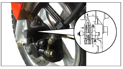 Front wheel brake