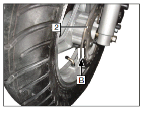 Checking the brake linings