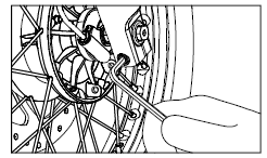 FRONT WHEEL REMOVAL