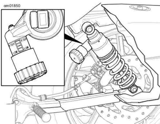 Preload Adjustment Knob: XL1200T