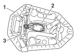 Helmet holding cable