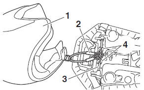 Helmet holding cable