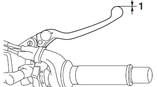Checking the brake lever free play