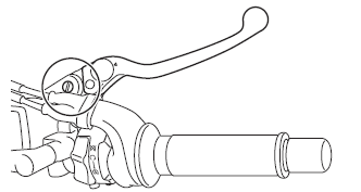 Checking and lubricating the brake and clutch levers 