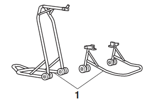 Supporting the motorcycle